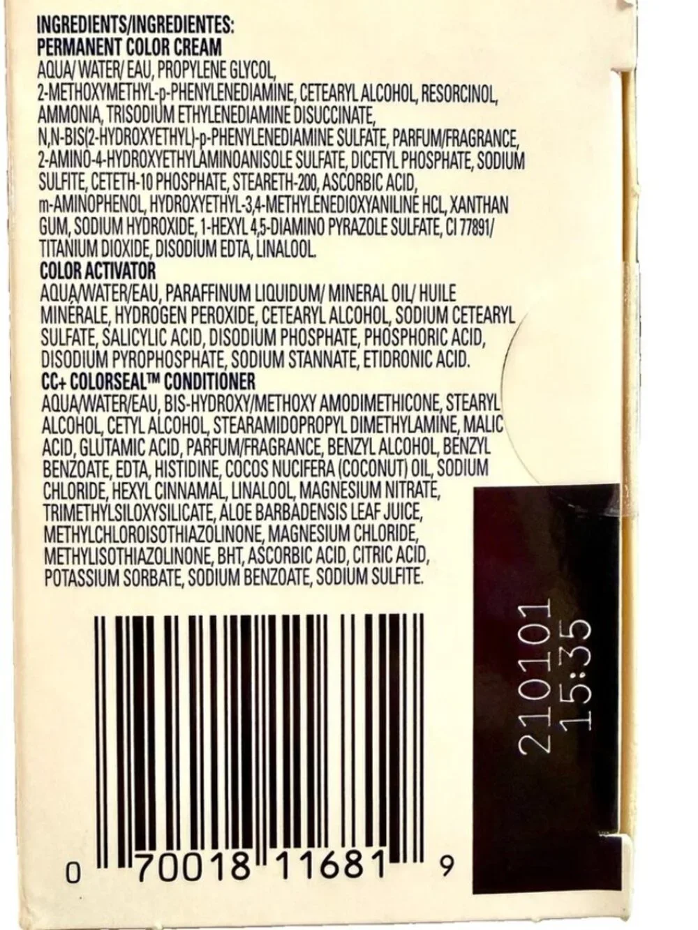 2pc Clairol Nice 'N Easy Permanent 2BB Blue Black Hair Color New Sealed Boxes